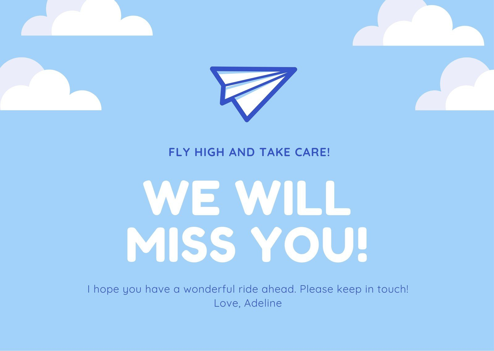 Free, Printable Farewell Card Templates To Personalize Online | Canva intended for Free Printable Farewell Card Template