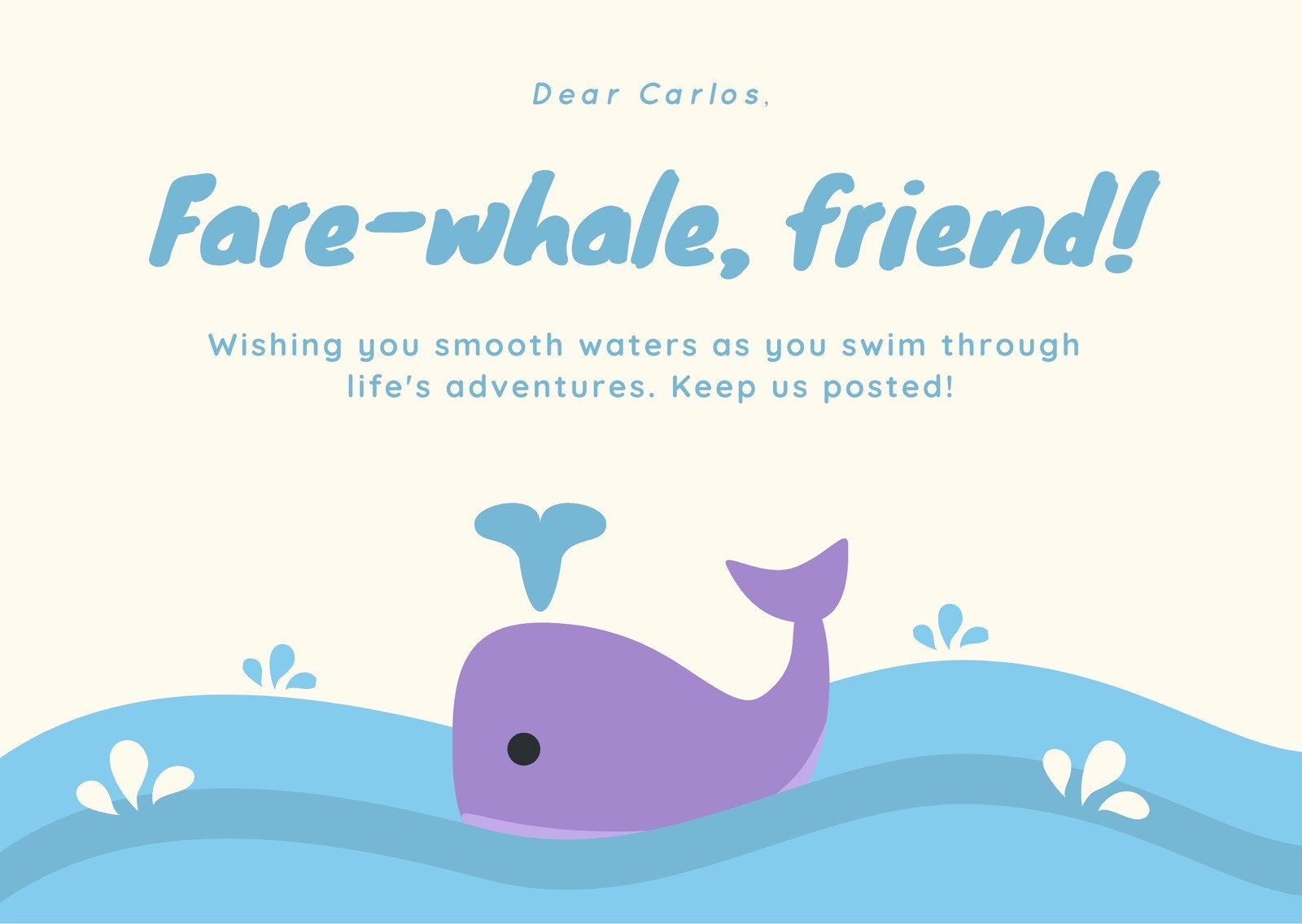 Free, Printable Farewell Card Templates To Personalize Online | Canva pertaining to Free Printable Farewell Card Template