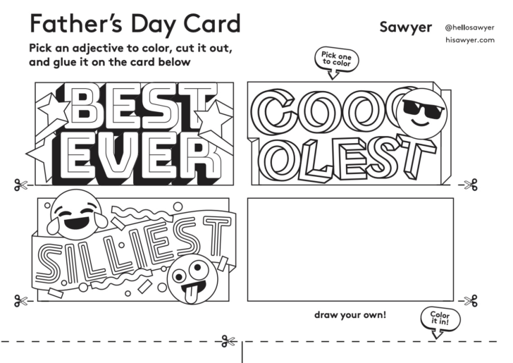 Free Printable Fathers Day Card Template