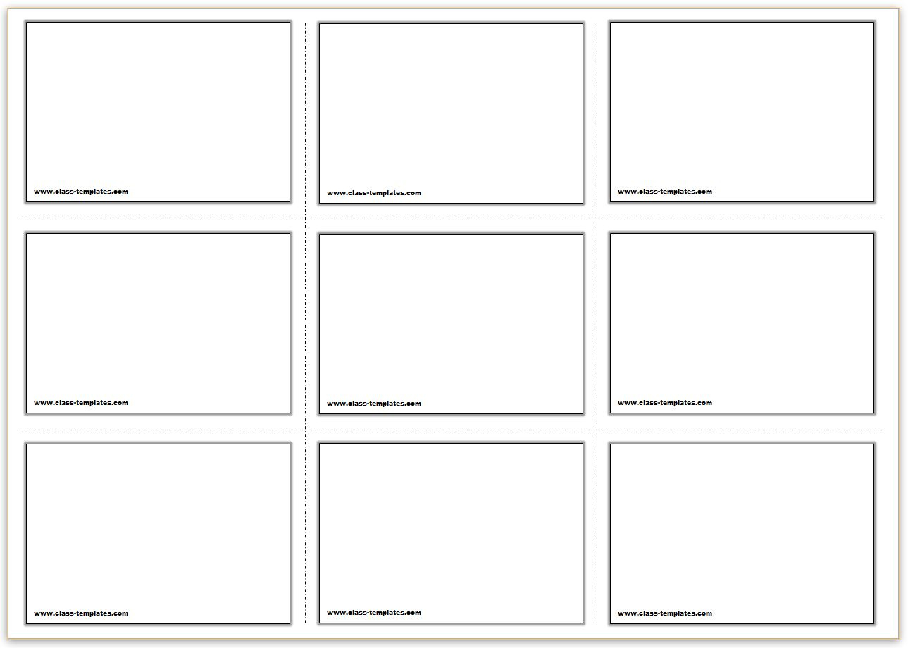 Free Printable Flash Cards Template intended for Free Printable Card Template