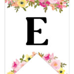 Free Printable Floral Alphabet Banner Letters   Lovely Planner In Free Printable Banner Letter Template