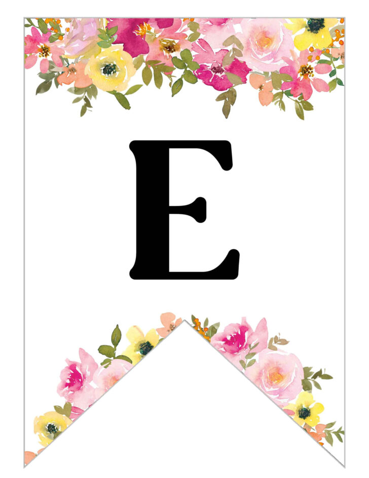 Free Printable Banner Letter Template