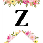 Free Printable Floral Alphabet Banner Letters   Lovely Planner Inside Free Printable Alphabet Banner Template