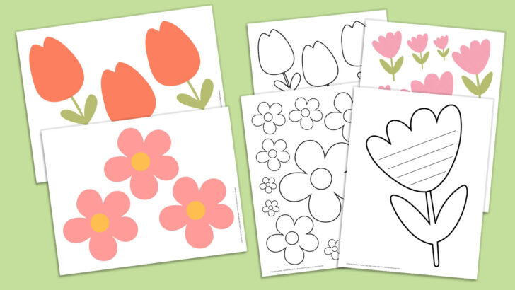 Free Printable Flower Template Pattern