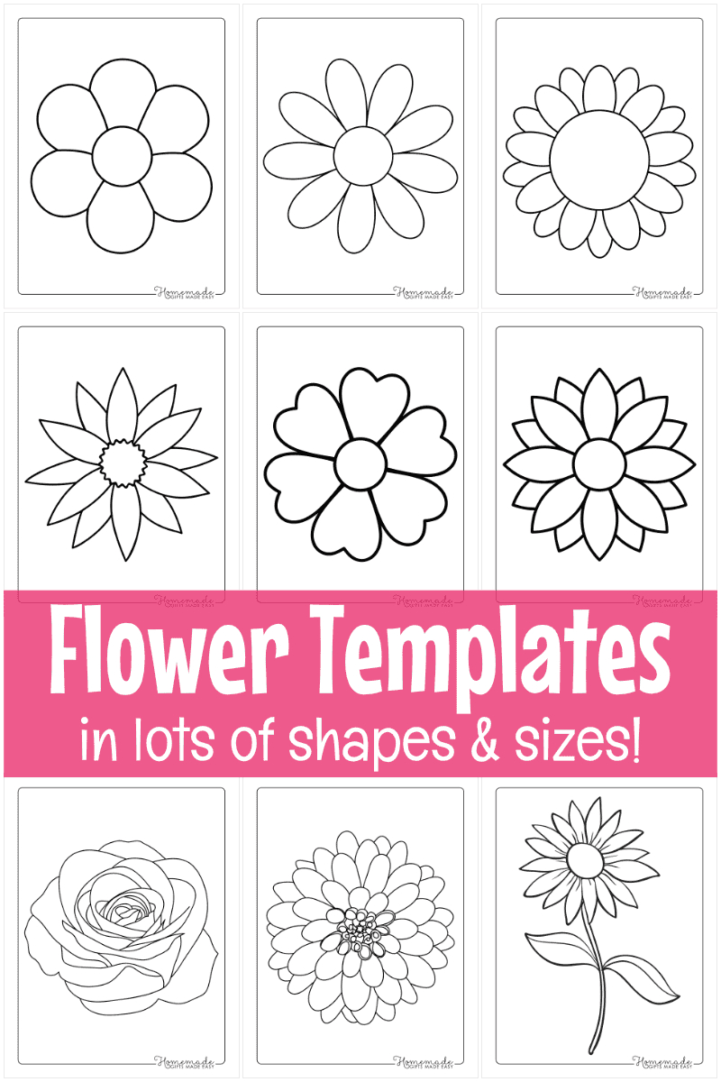 Free Printable Flower Templates For Crafts for Free Printable Flower Template Online