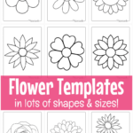 Free Printable Flower Templates For Crafts Inside Free Printable Flower Template Cut Out