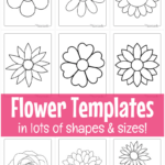 Free Printable Flower Templates For Crafts Intended For Free Printable Flower Stencil Template