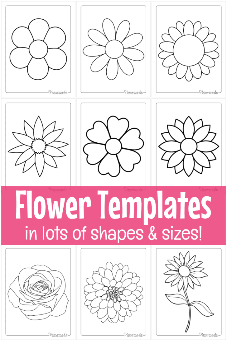 Free Printable Flower Stencil Template