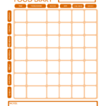 Free Printable Food Diary Template Inside Free Printable Food Diary Template