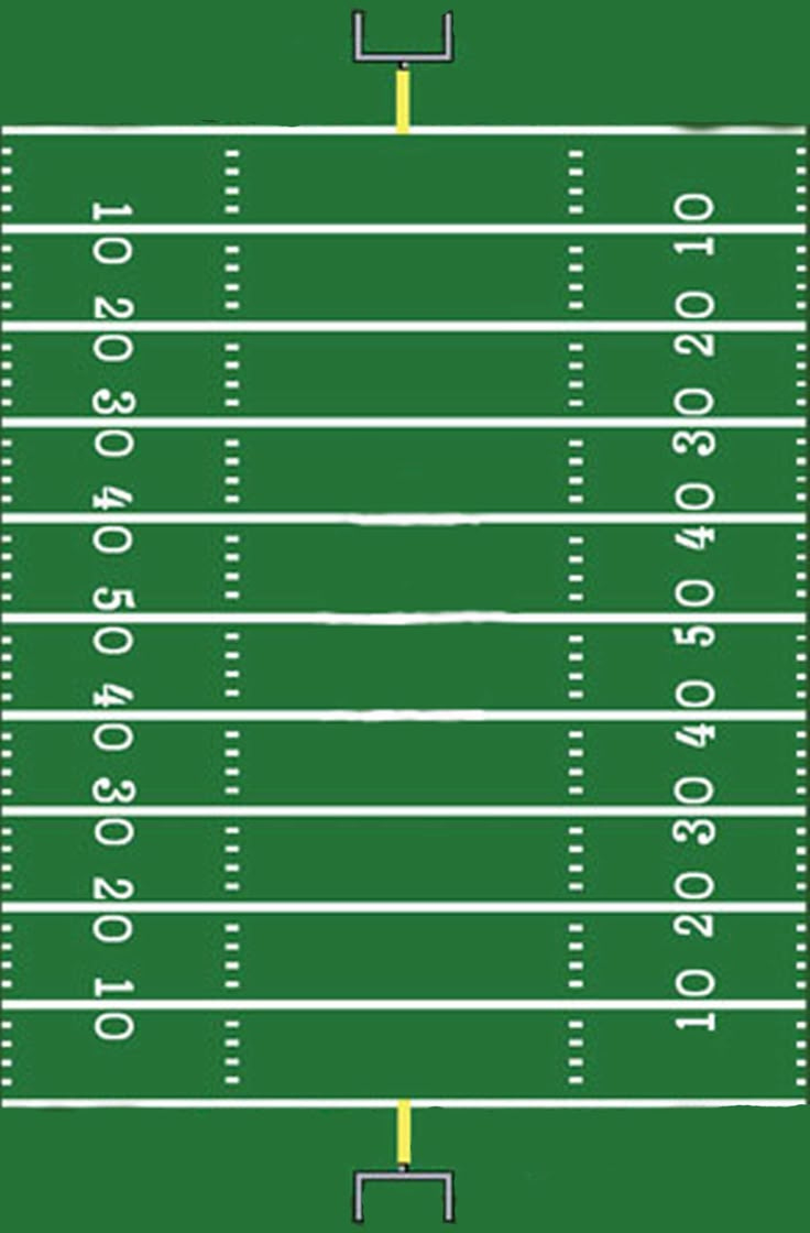 Free Printable Football Field throughout Free Printable Football Field Template