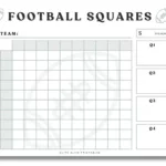 Free Printable Football Squares Pdf For Game Day Fun! Regarding Free Printable Football Squares Template