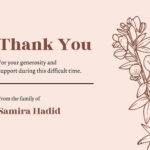 Free, Printable Funeral Thank You Card Templates To Customize | Canva In Free Printable Funeral Thank You Card Template