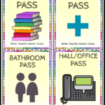 Free Printable Hall Passes | Storyboardthat For Free Printable Bathroom Pass Template