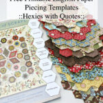 Free Printable Hexagon English Paper Piecing Template   The Little For Free Printable English Paper Piecing Template