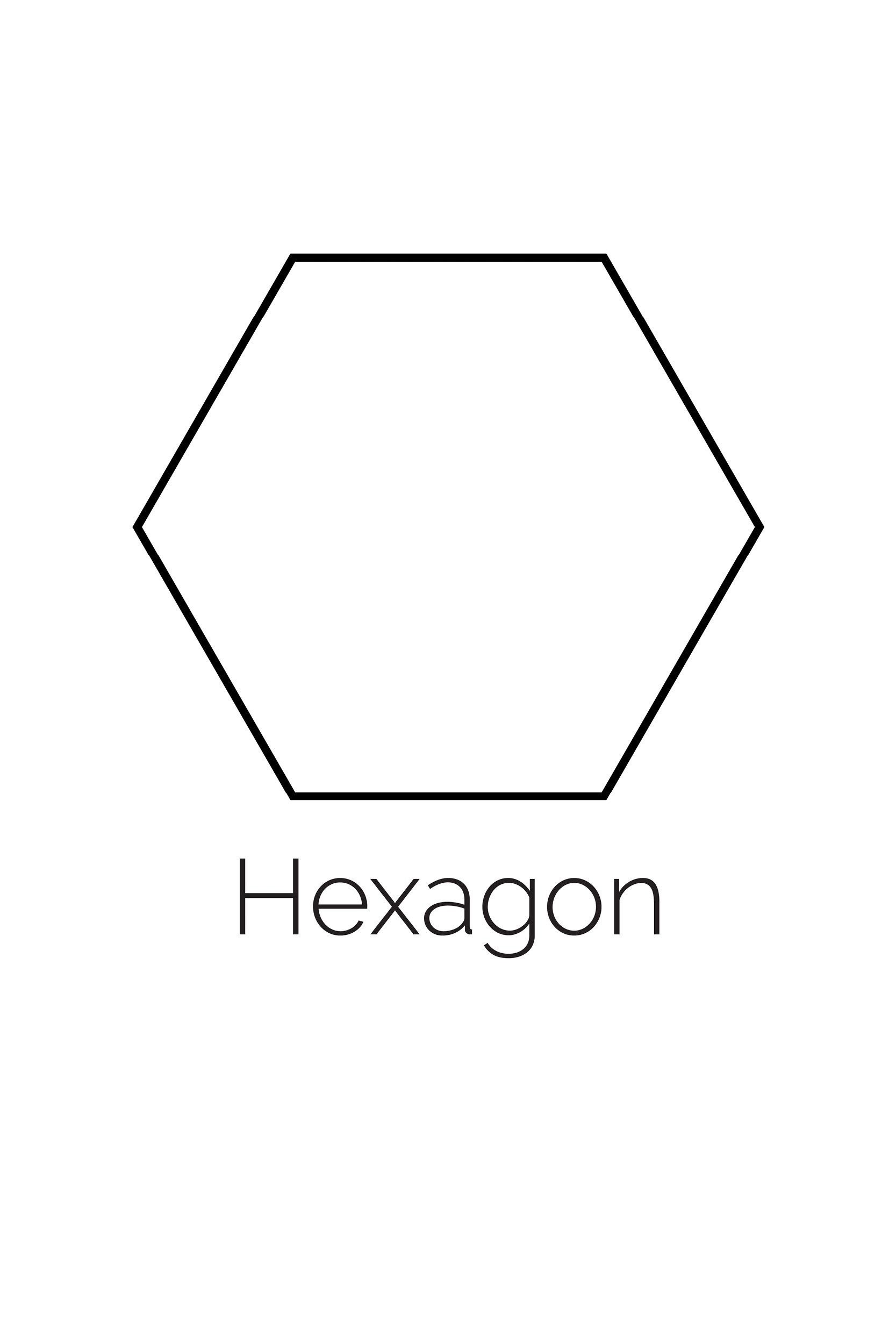 Free Printable Hexagon Shape in Free Printable 8 Inch Hexagon Template