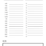 Free Printable Hourly Planner   Daily, Weekly Or Monthly Throughout Free Printable Daily Hourly Schedule Template