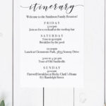 Free Printable Itinerary | Wedding Itinerary Template Throughout Free Printable Bachelorette Itinerary Template