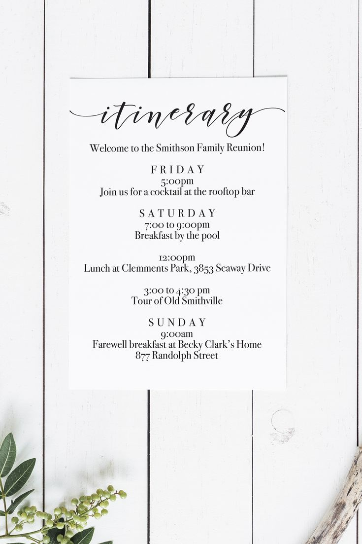 Free Printable Itinerary | Wedding Itinerary Template throughout Free Printable Bachelorette Itinerary Template