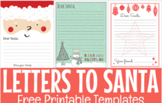 Free Printable Letter To Santa Templates within Free Printable Fill in Blank Letter to Santa Template