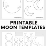 Free Printable Moon Templates (Crescent & Full Moons) In Free Printable Crescent Moon Template