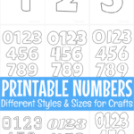 Free Printable Numbers For Crafts Regarding Free Printable 6 Inch Number Template