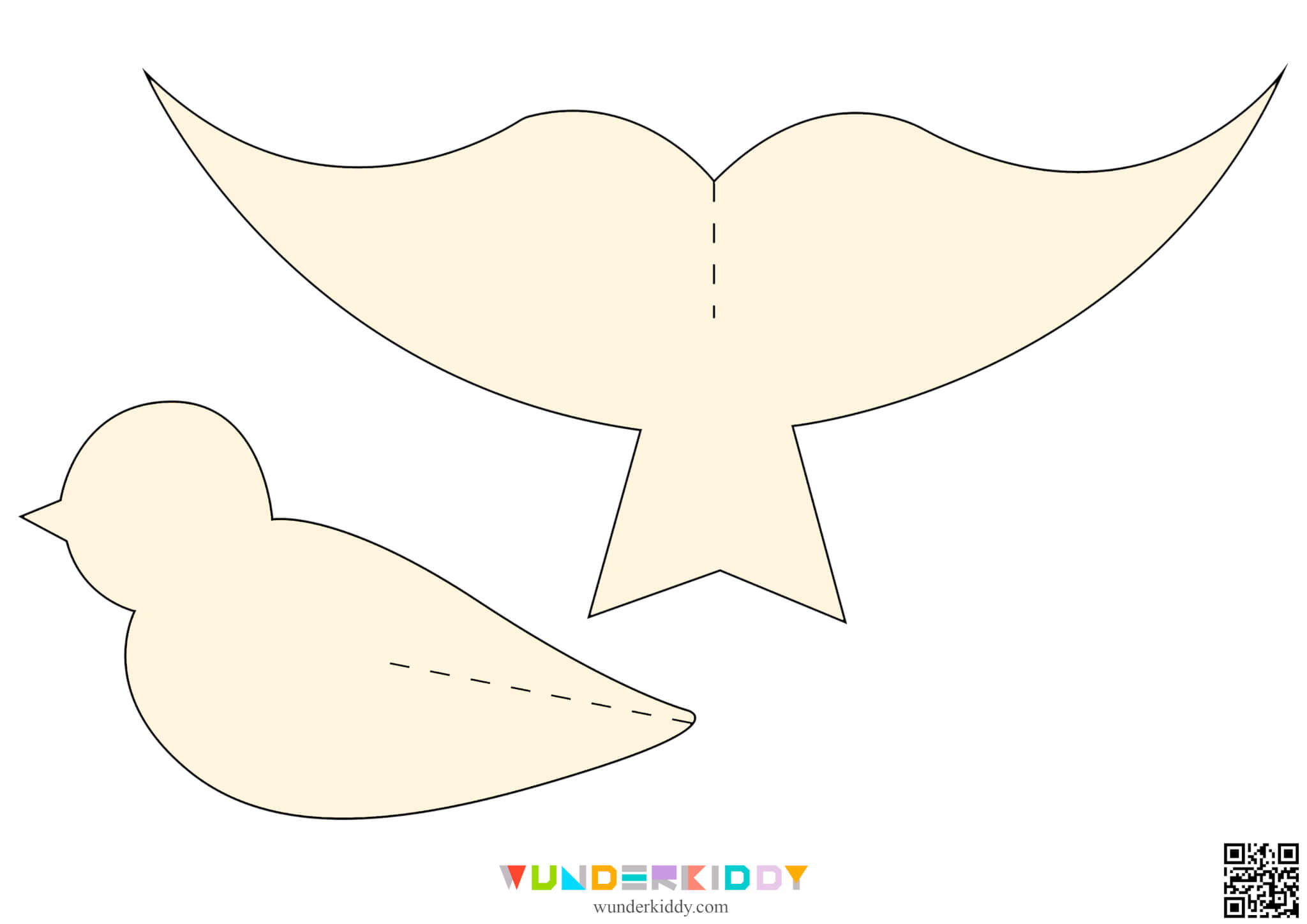 Free Printable Paper Craft Birds Template Diy For Kids intended for Free Printable 3D Bird Template