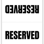 Free Printable Reserved Sign (Free Pdf Download)   Simply Love Within Free Printable Double Sided Reserved Sign Template