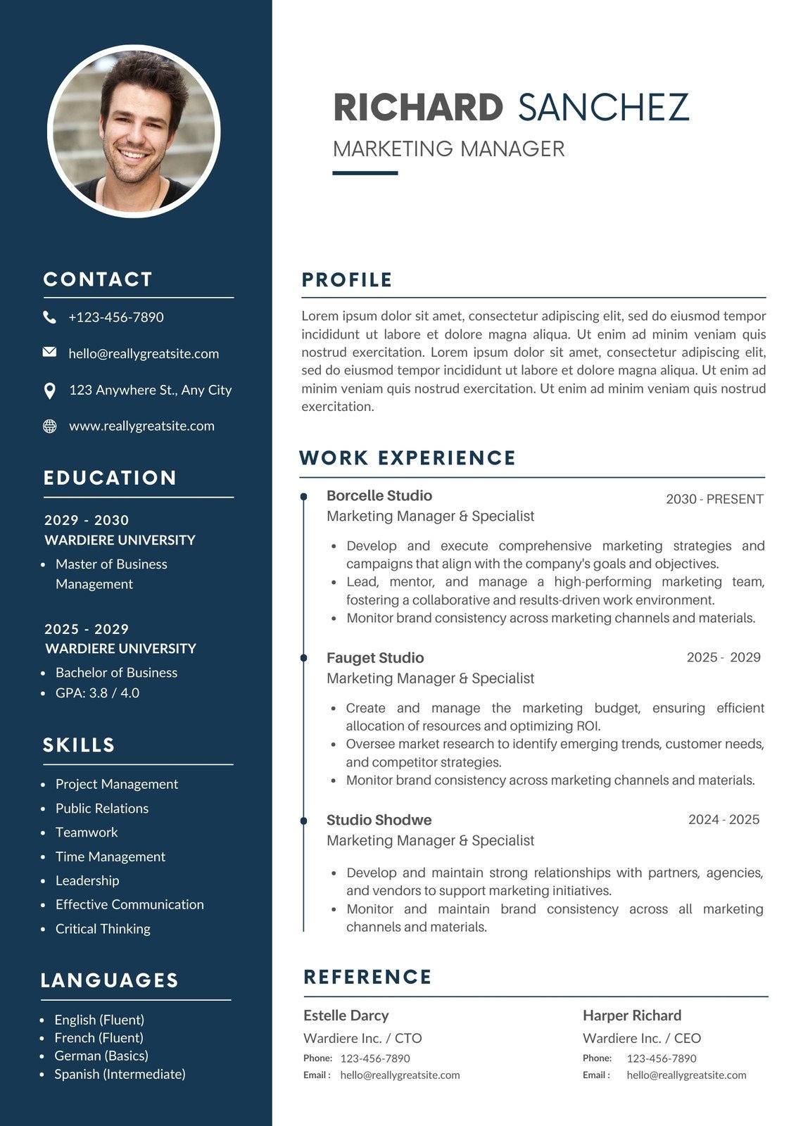 Free Printable Resume Templates You Can Customize | Canva pertaining to Free Printable Basic Resume Template