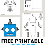 Free Printable Robot Craft Templates   In Free Printable 3D Robot Template