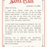 Free Printable Santa Letter Templates You Can Customize | Canva In Free Printable Blank Letter From Santa Template