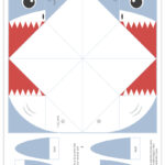 Free Printable Shark Cootie Catcher   Pjs And Paint Pertaining To Free Printable Animal Cootie Catcher Template
