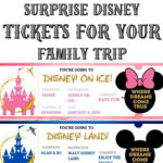 Free Printable Surprise Disney Tickets Regarding Free Printable Disney World Ticket Template