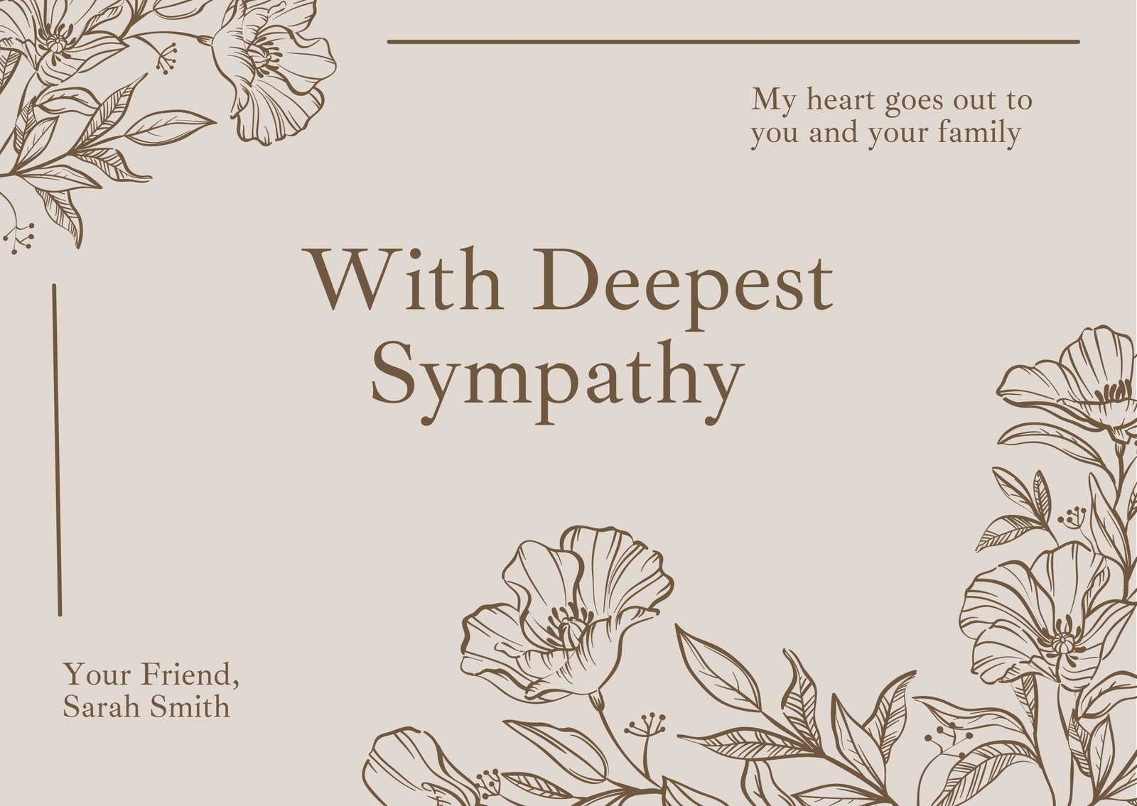 Free Printable Sympathy Card Templates To Customize | Canva with regard to Free Printable Condolences Card Template