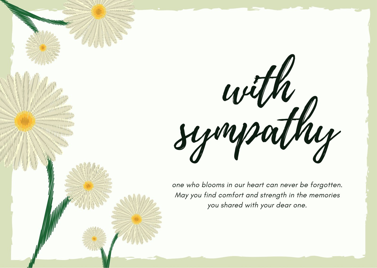 Free Printable Sympathy Card Templates To Customize | Canva within Free Printable Condolences Card Template