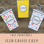 Free Printable Template For Iced Coffee Cozy — Clickety Sticks With Free Printable Cup Cozy Template