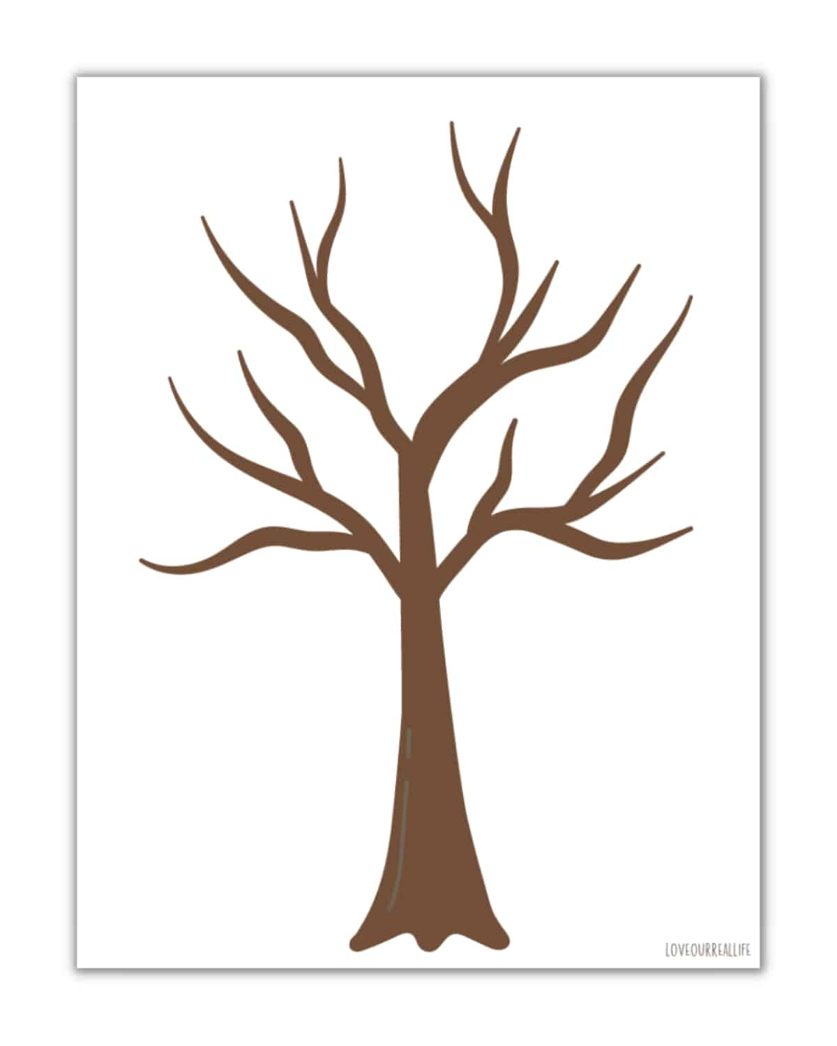 Free Printable Trees Without Leaves Template - 19 Pages ⋆ Love pertaining to Free Printable Fall Tree Template