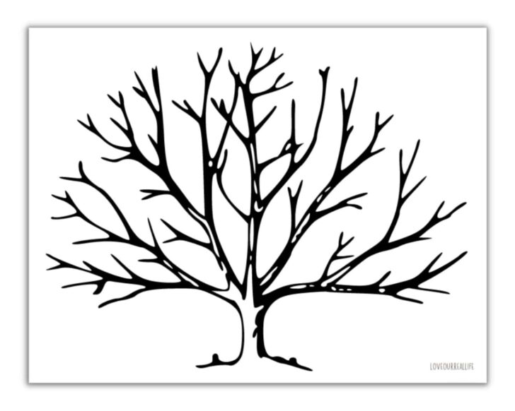 Free Printable Bare Tree Template