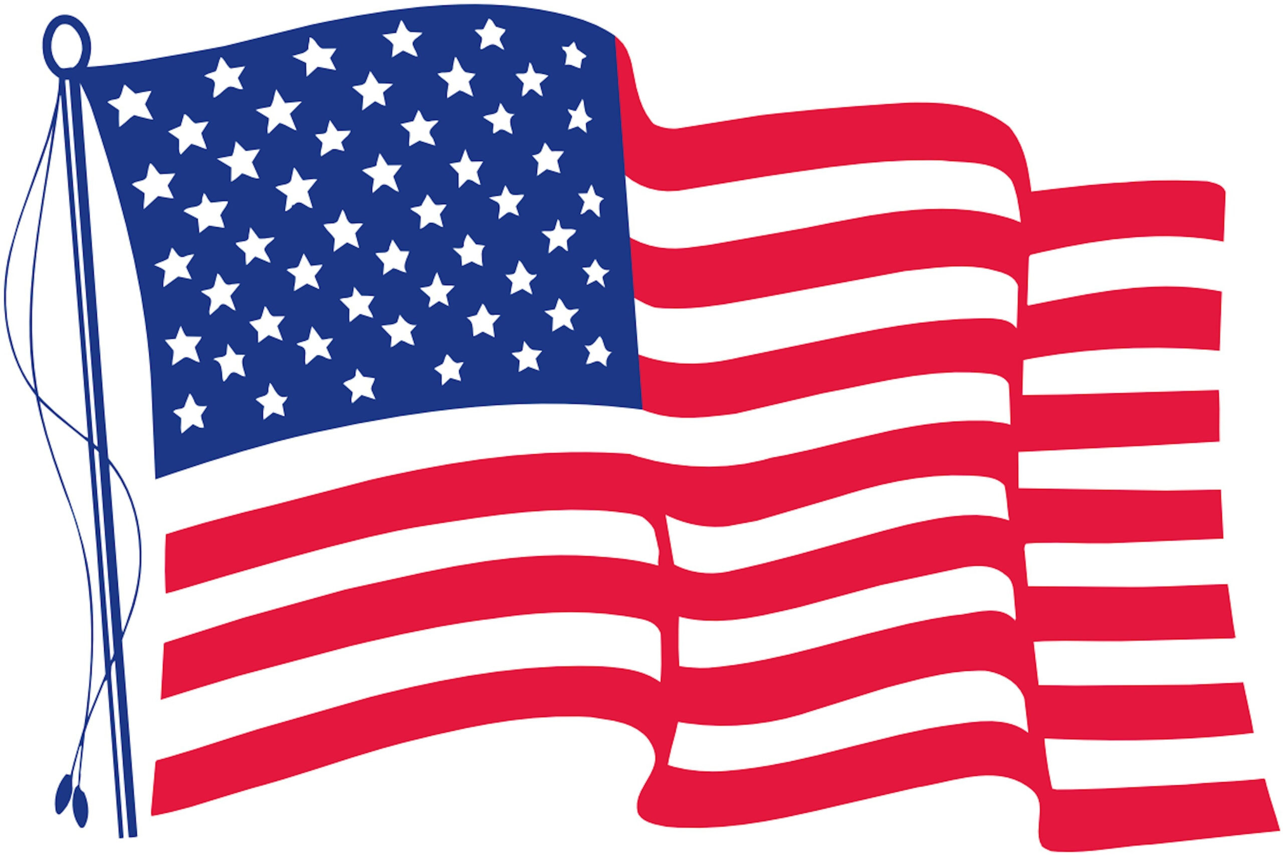 Free Printable Us Flags &amp;amp; American Flag Color Book Pages for Free Printable American Flag Template