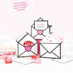 Free Printable Valentines Gift Boxes   Design Eat Repeat Inside Free Printable Candy Box Template