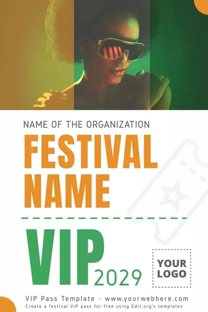 Free Printable Backstage Pass Template