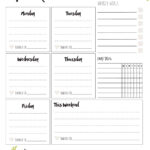 Free Printable Weekly Planner | Skip To My Lou With Free Printable Cute Weekly Planner Template