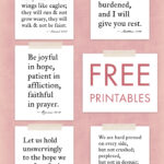 Free Printables: Bible Verse Wall Art — The Art Of Observation For Free Printable Bible Verse Template
