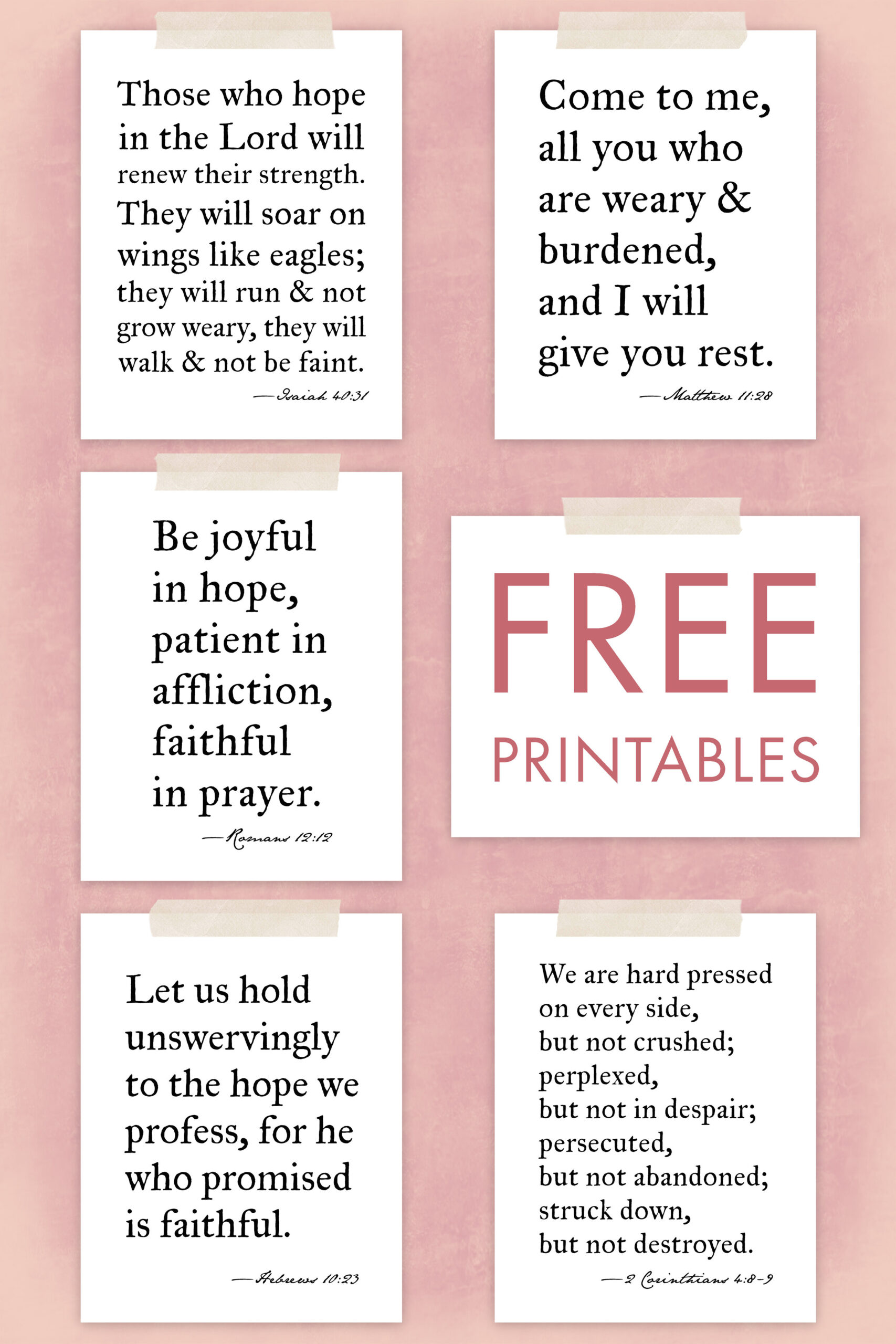 Free Printables: Bible Verse Wall Art — The Art Of Observation for Free Printable Bible Verse Template