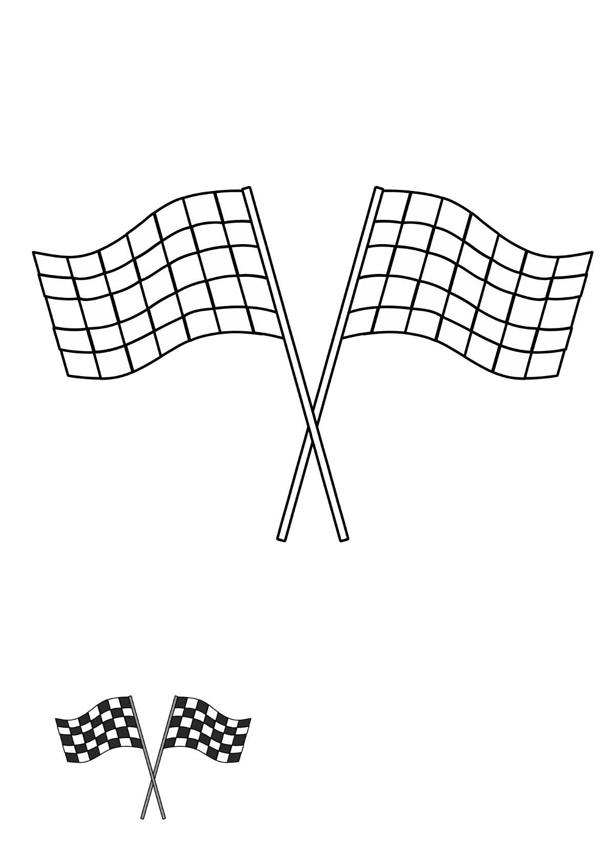 Free Racing Checkered Flag Coloring Page Template To Edit Online for Free Printable Checkered Flag Template