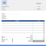 Free Receipt Templates | Bookipi Within Free Printable Cash Receipt Template Uk