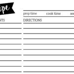 Free Recipe Card Template Printable   Paper Trail Design Throughout Free Printable 4x6 Recipe Card Template