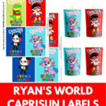 Free Ryan'S World Printable Capri Sun Label Template Juice Labels With Free Printable Capri Sun Label Template Free