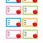 Free School Book Label Template In Google Slides In Free Printable Book Labels Template