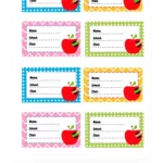Free School Book Label Template In Google Slides Regarding Free Printable Book Label Template