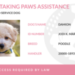 Free Service Dog Id Card Templates, Editable And Printable With Free Printable Esa Dog ID Card Template